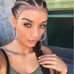 french and Box braids updo hairstyles