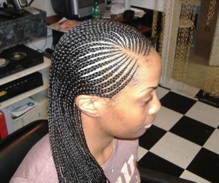 Cornrow french braids hairstyles for black women