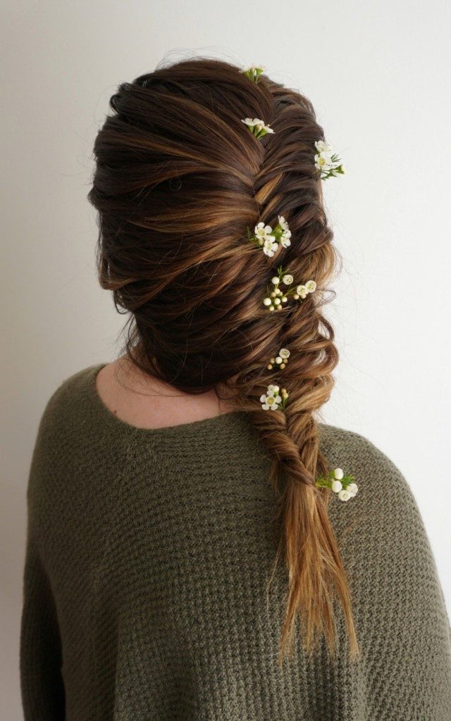 Flower Child fishtail Braid Hairstyles