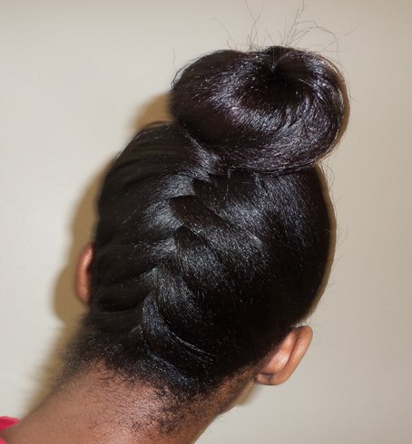 upside down french braids for black women