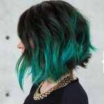 Green Ombre bob hairstyles