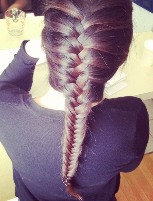 French Braid with Fish Tail haircuts for teenage girls