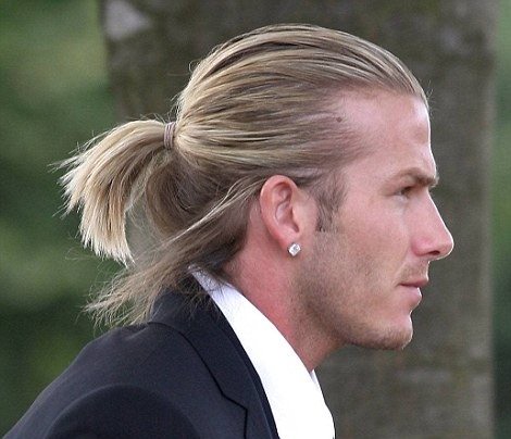 A ponytail ideas from David Beckham Hairstyles