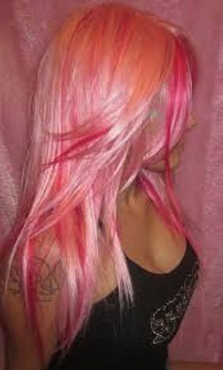 Pink for Layered Hair Pink Hairstyles