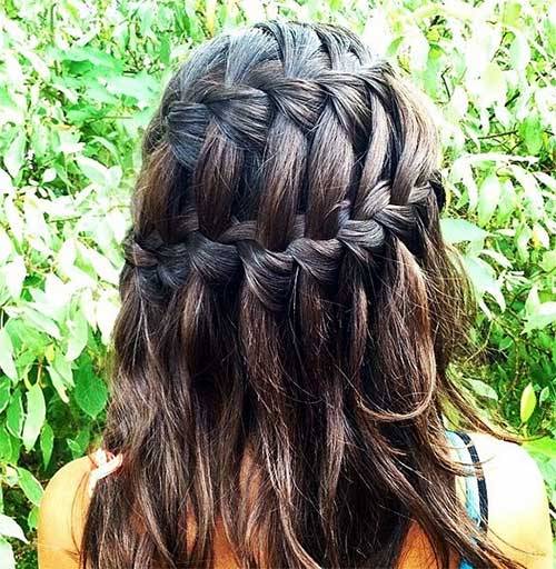 The Flowing Hair with Braids Two French Braid Hairstyles 