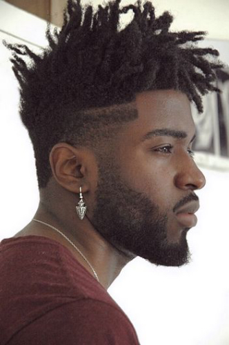 Layered faux hawk haircuts for men