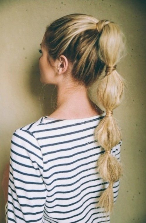 Bubble Ponytail haircuts for teenage girls
