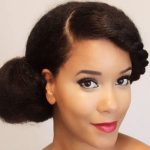 The Elegant Bun weave hairstyles for black women