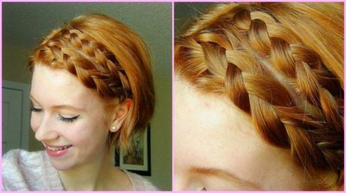 Double Braid for Bob Two French Braid Hairstyles