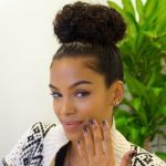 Bun on the Top Black Curly Hairstyles