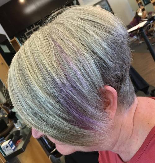 Side Swoop Hairstyles and haircuts for women over 60