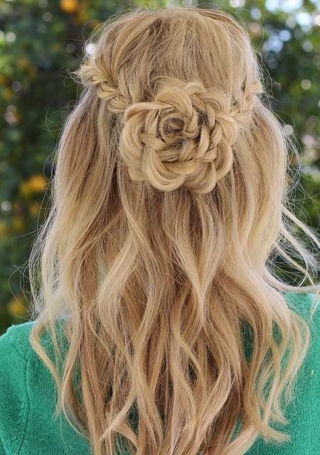 The Beautiful Knot half braided hairstyles