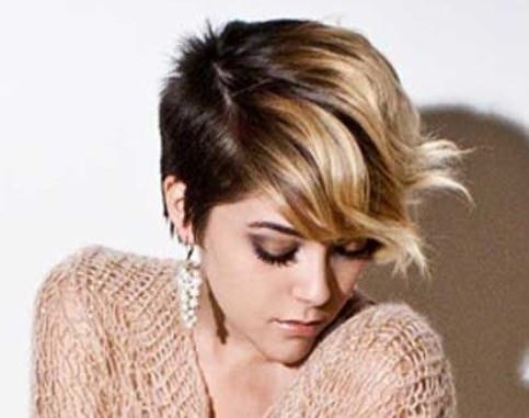 Try the Ombre Look wavy pixie cuts