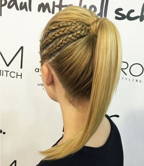  French Braids with a Ponytail haircuts for teenage girls