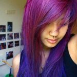 Funky Hair Color hairstyles for long natural hair