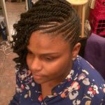Side Bangs with Twisted Rolls twist hairstyles for natural hair