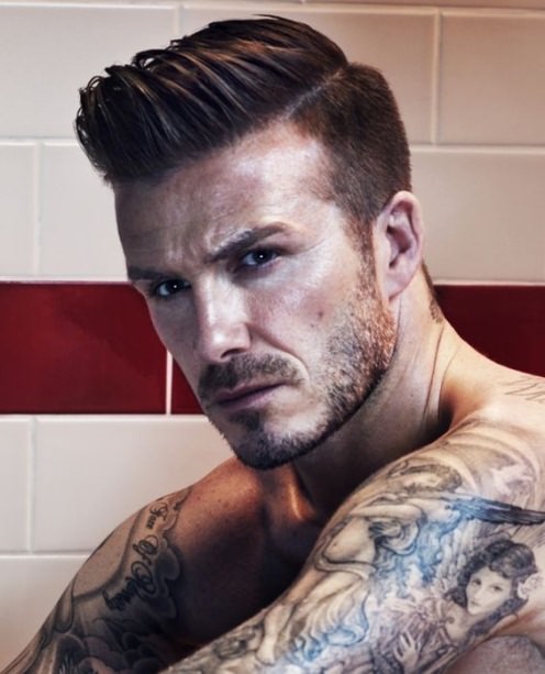 pompadour bangs ideas from David Beckham Hairstyles