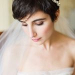 With a Veil and a Headband hairstyles for brides and brides maids