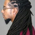 Wraped Long Hairstyles for Black Men