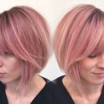 Pastel Pink Long Bob Hairstyles