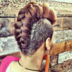 Braided Mohawk twist hairstyles fir natural hair