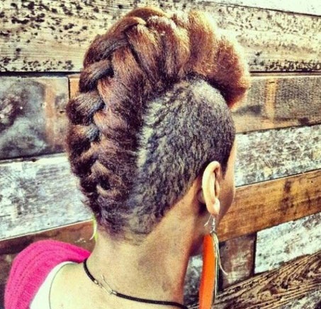  Braided Mohawk twist hairstyles for natural hair