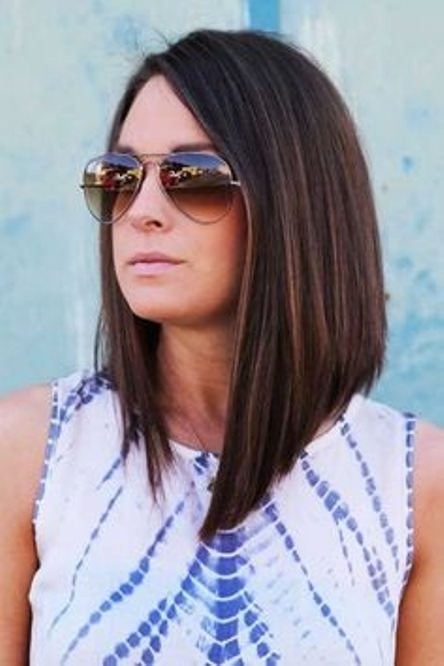 Keep it Simple and Straight Long Bob Hairstyles