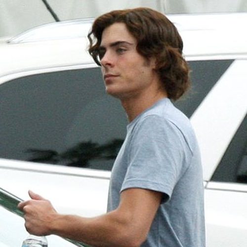 Middle Cur for Curly Hair Zac Efron hairstyles