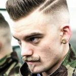 Double parted faux hawk haircuts for men