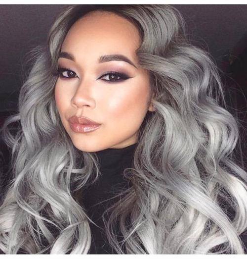 The Party Lover Look grey hair trend