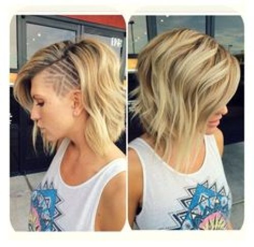 Funky Undercut wavy pixie cuts