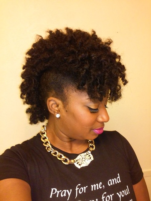 Frohawk twist hairstyles for natural hair