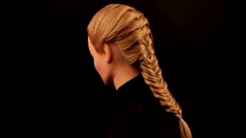 French Braid with Fishtail End French Braid Hairstyles