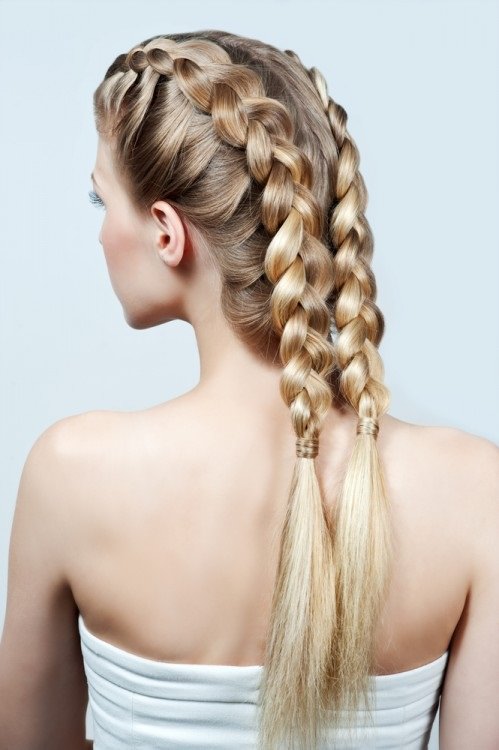 The Mohawk two French braid hairstyles