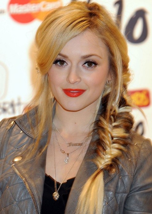 Side Fishtail with Open Layers Side Braid Hairstyles