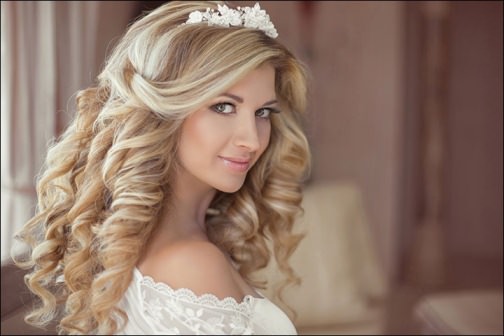 Get a Princess Look beach wedding hairstyles 