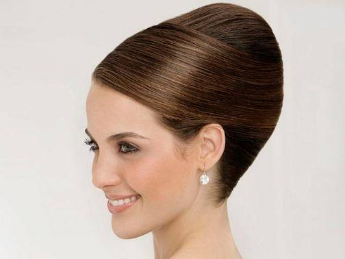 Chic French Knot long straight hairstyles