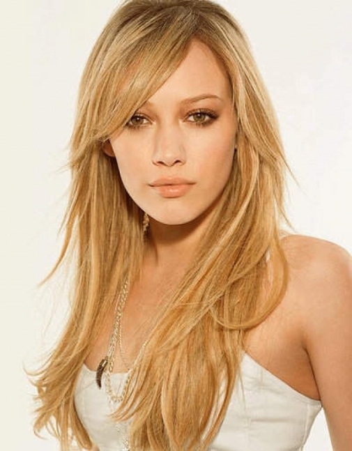 Long Hair with Side Bangs hairstyles for long natural hair 