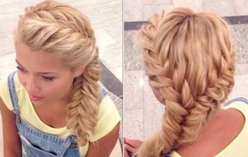 Double Braid with two French braid hairstyles