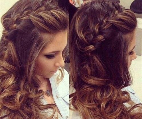 Side French with Downdo Side Braid Hairstyles