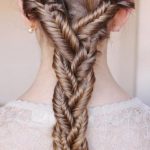 Triple fishtail Hairstyles for Long Thick Hair