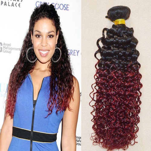 The Red Ombre weave hairstyles for black women