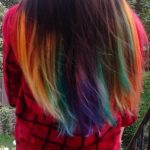 Funky Rainbow long strong hairstyles