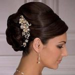 Bouffant Updo with Side Clip hairstyles for brides and brides maids