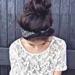 Messy bun Hairstyles for Long Thick Hair