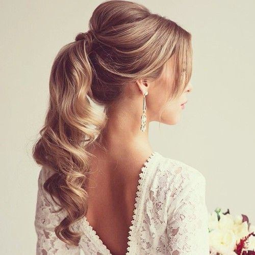 Cute Pony Tail hairstyles for brides and bridesmaids