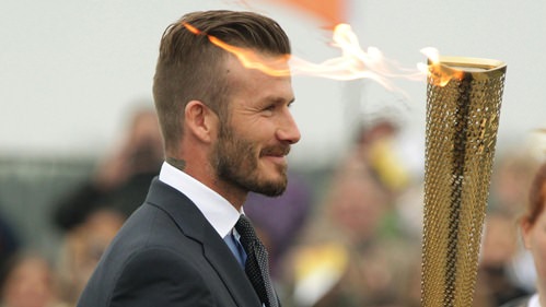 Slicked back hair ideas from David Beckham Hairstyles