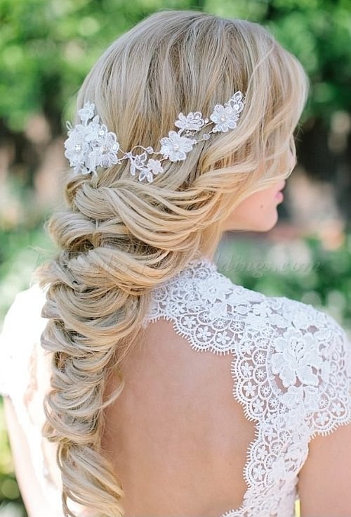 Gorgeous Long Braid beach wedding hairstyles