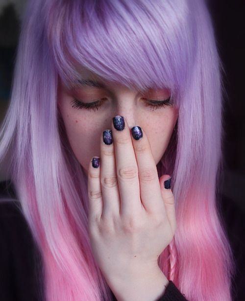 With a Purple Shade Pink Hairstyles