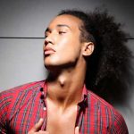 Pony for long Curly Hairstyles for Black Men